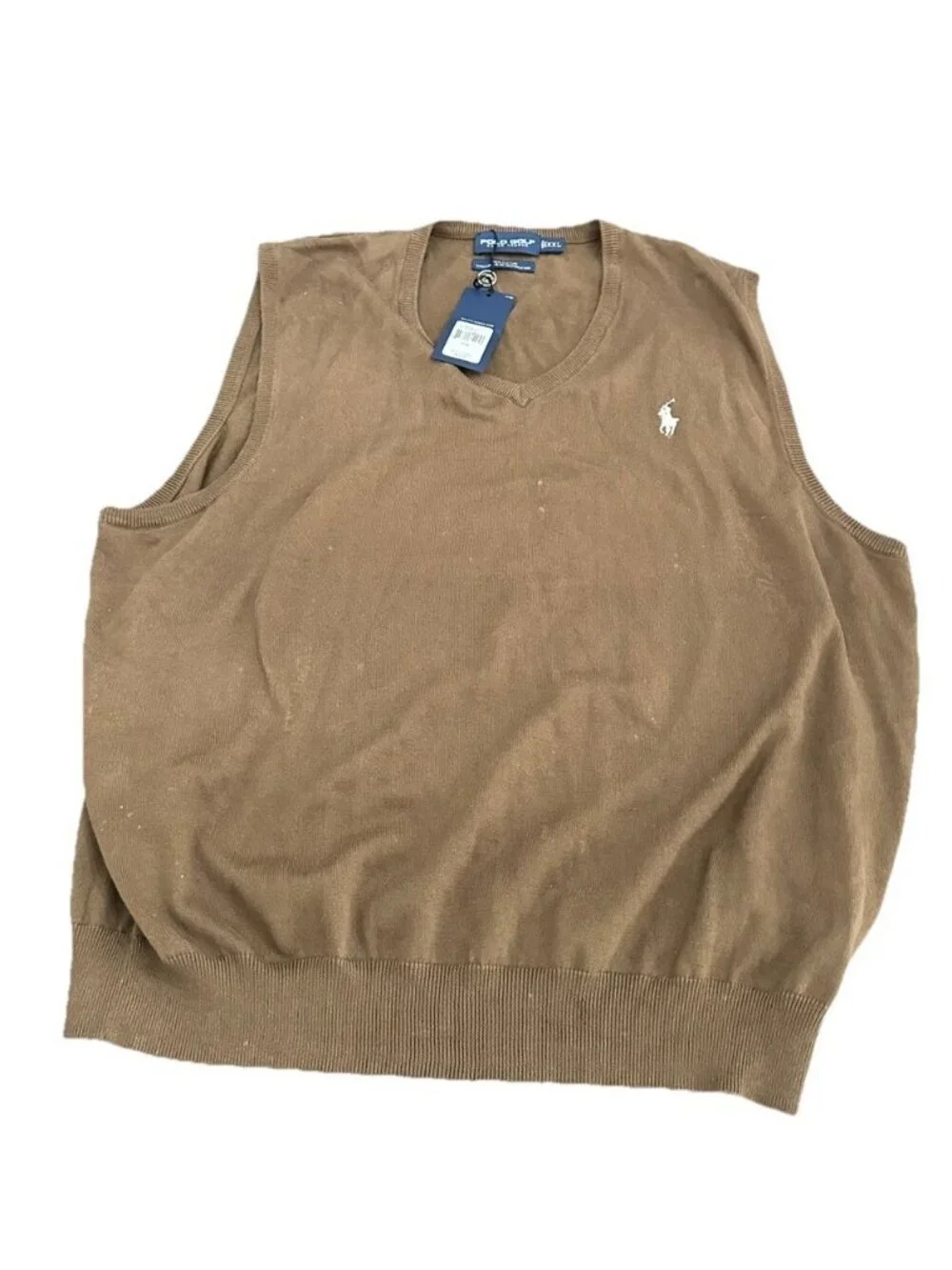 Polo Ralph Lauren Sweater Vest Men's Sleeveless Golf Sweater Sz Xxl V-Neck NWT